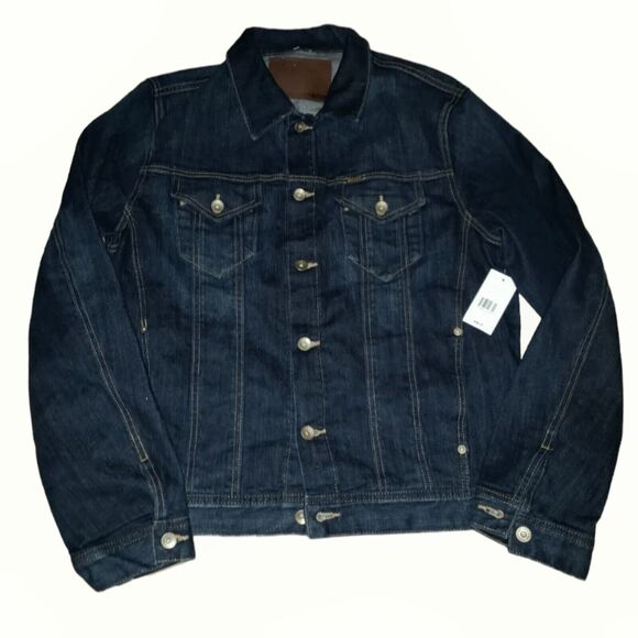 Big Star 1974 Dark Wash Stretch Denim Trucker Jacket Size XL MSRP: $98 - Picture 4 of 5